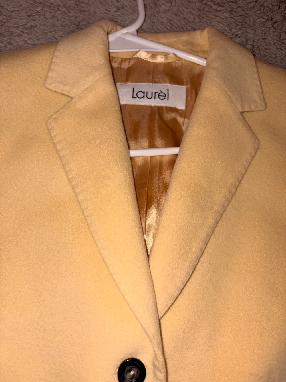 Women's Pastel Yellow Tailored Coat